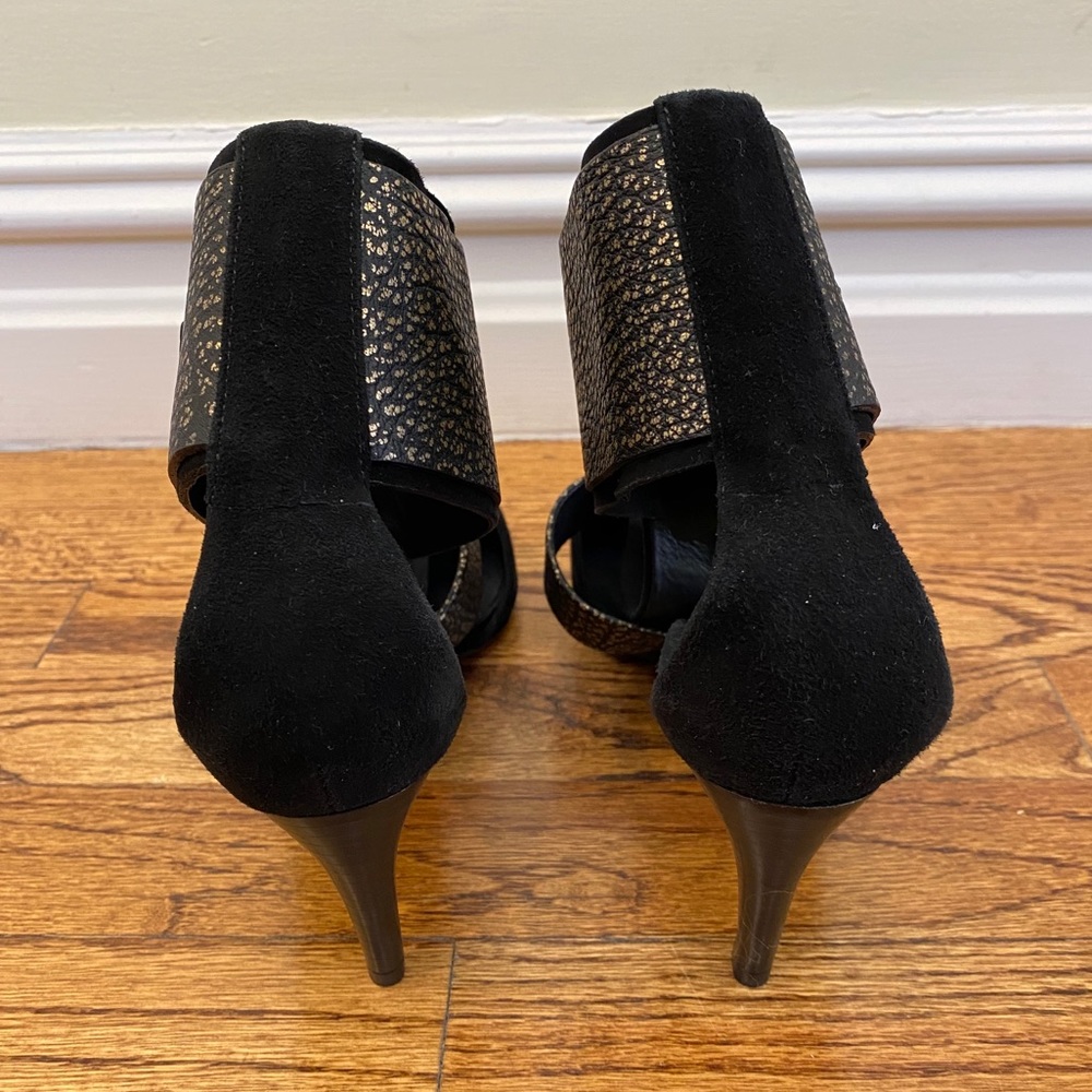 Tibi Black Liya Leather Ankle Strap Pumps - Picture 5 of 9